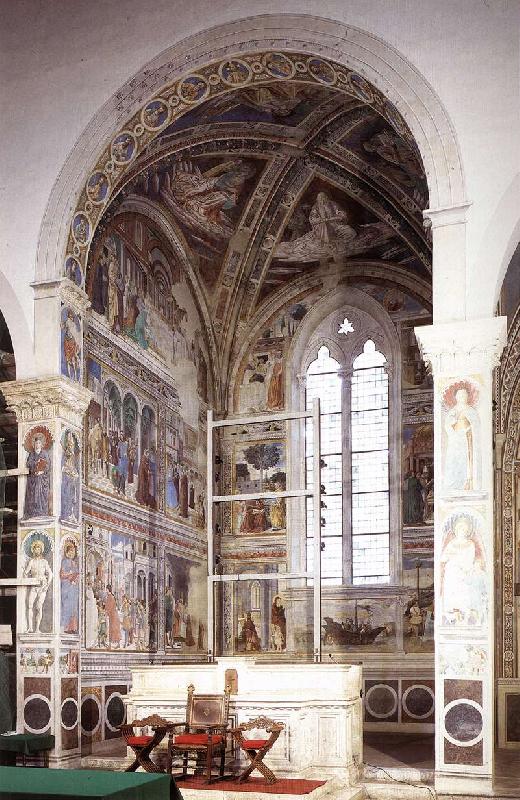GOZZOLI, Benozzo View of the apsidal chapel fh Sweden oil painting art